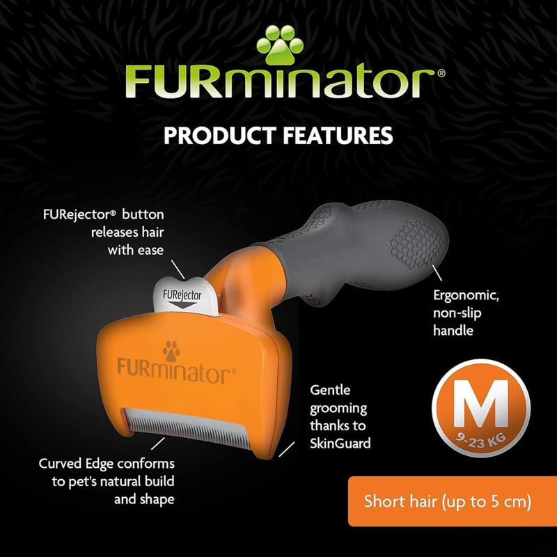 فورمينوتر أداة إزالة الطبقة السفلية من الفرو من FURminator للكلاب ذات الشعر الطويل المتوسط، وزن 9-23 كجم جودة ثابتة بالدفعة - Image 3