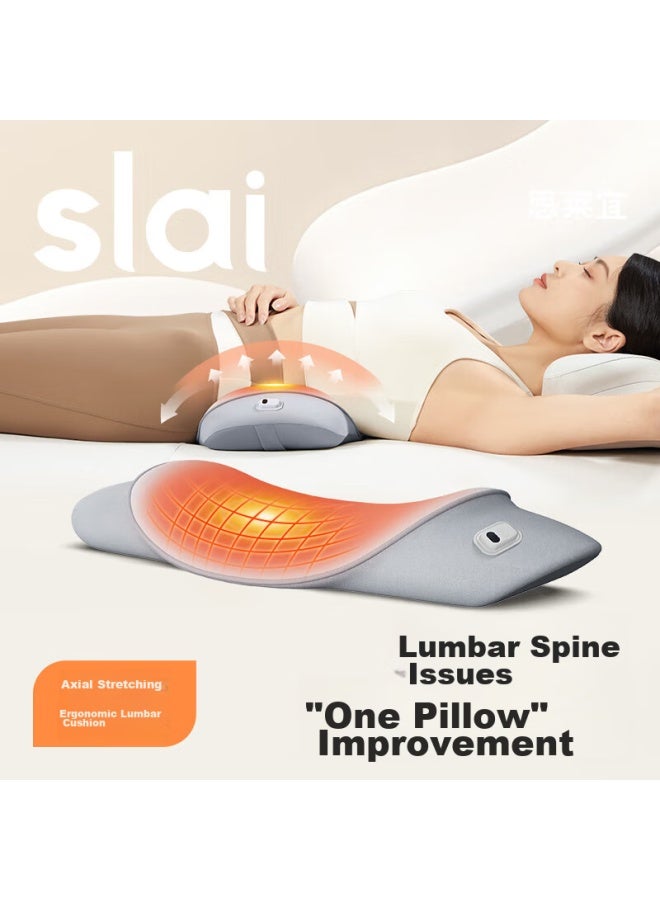 Silayi Siliye Heated Waist Pillow, Bed Back Support Cushion, Memory Foam Lumbar Support, Sleeping Back Brace, Lumbar Disc Pillow - Image 1