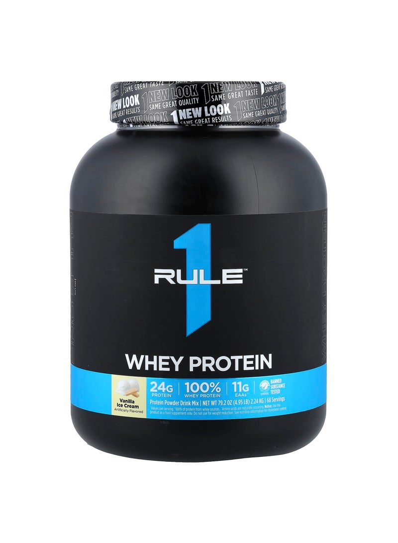 Whey Protein, Vanilla Ice Cream, 4.95 lb (2.24 kg)