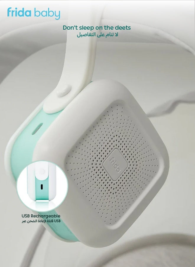 fridababy Fridababy 2-in-1 Portable Sound Machine & Nightlight | 5 Soothing Sounds | 3 Light Levels | Baby Sleep Aid | Travel-Friendly | Waterproof | Auto Shut-Off | Kid-Safe  - Image 4