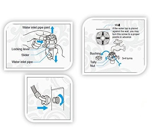 MLD MLD 3 Meter Fully Automatic Washing Machine Inlet Hose Pipe  - Image 2