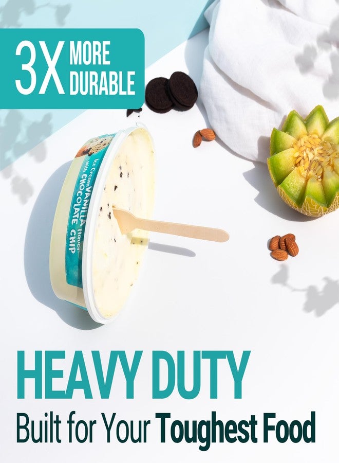 EarthClusive Disposable Wooden Spoons For Eating - 300pcs - Heavy Duty & Plastic Free - Our Guilt-Free FSC Certified Wood Protects Forests - A Great Alternative to Bamboo Spoons Disposable. - Image 3