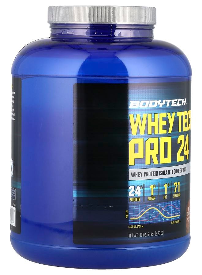 BODYTECH Whey Tech Pro 24 Rich Chocolate 5 lbs (2.27 kg) - Image 2
