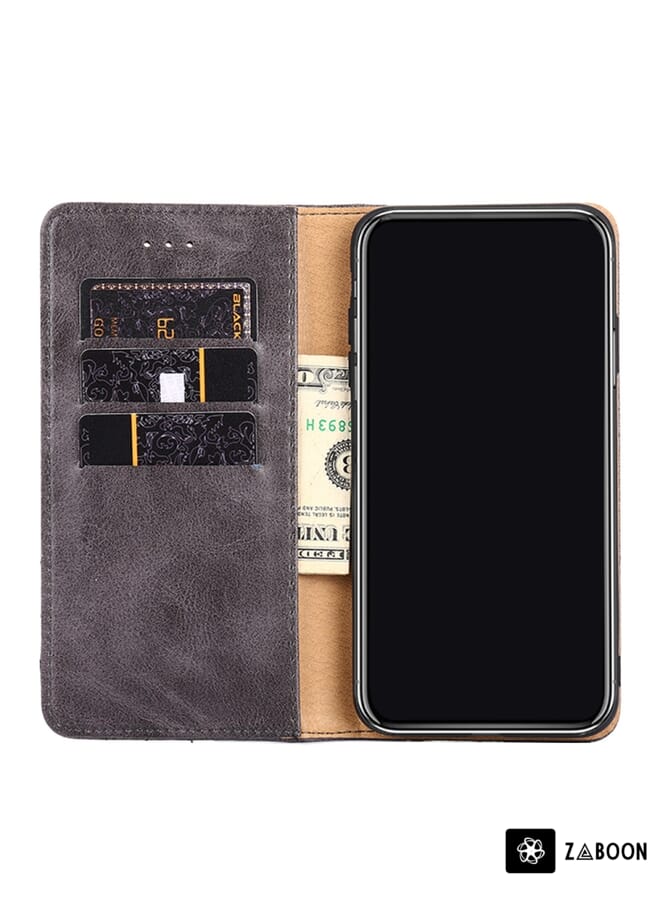 Zaboon Protective Case For Ulefone Note 6 / Note 6 Pro Non-Magnetic Retro Texture Leather - Image 4
