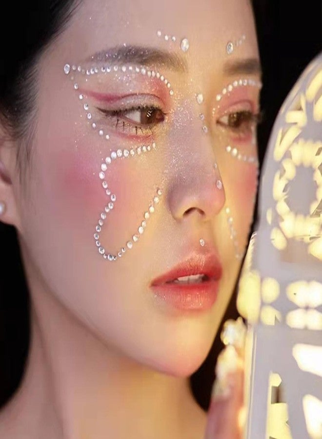 QWALIT Face Gems Hair Gems Hair Jewels Face Jewels Face Gems Stick on Hair Diamonds Sticky Hair Rhinestones Face Rhinestones Stick on Gems for Face Hair Rhinestones for Prom - Image 5
