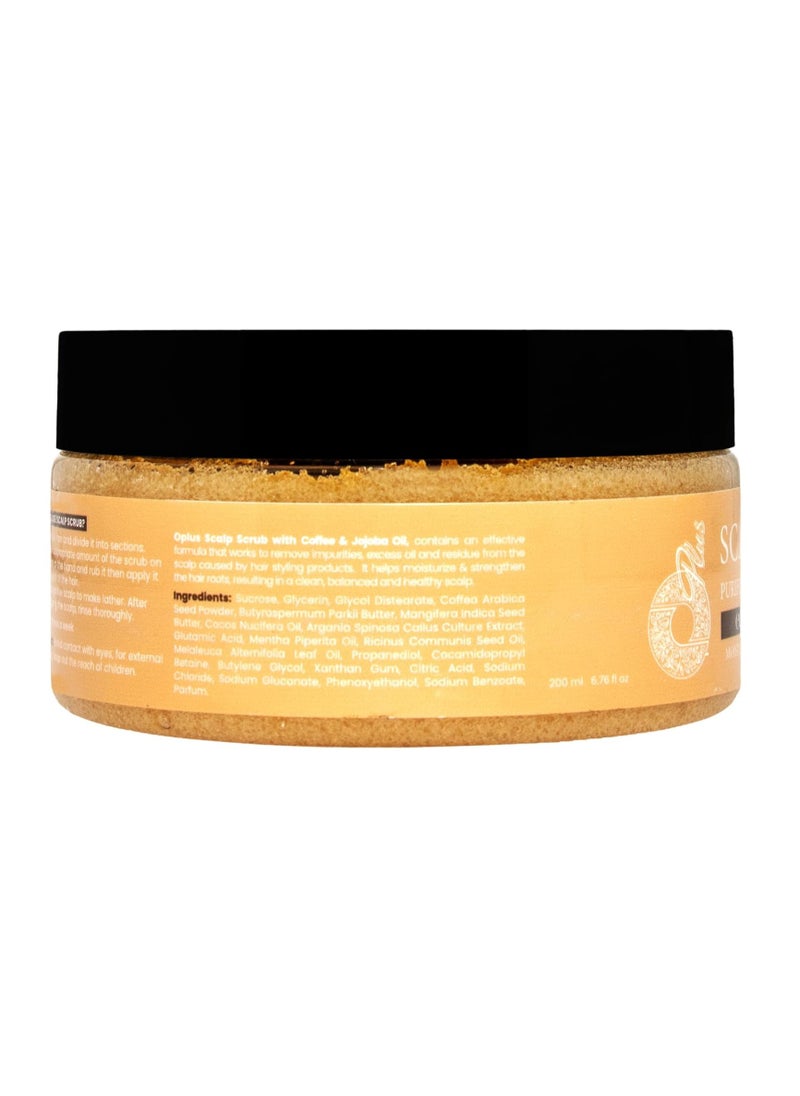 Oplus Oplus Coffee & Jojoba Scalp Scrub 200 ml - Deep Cleansing and Exfoliating Treatment for Healthy Scalp and Hair  - Image 2