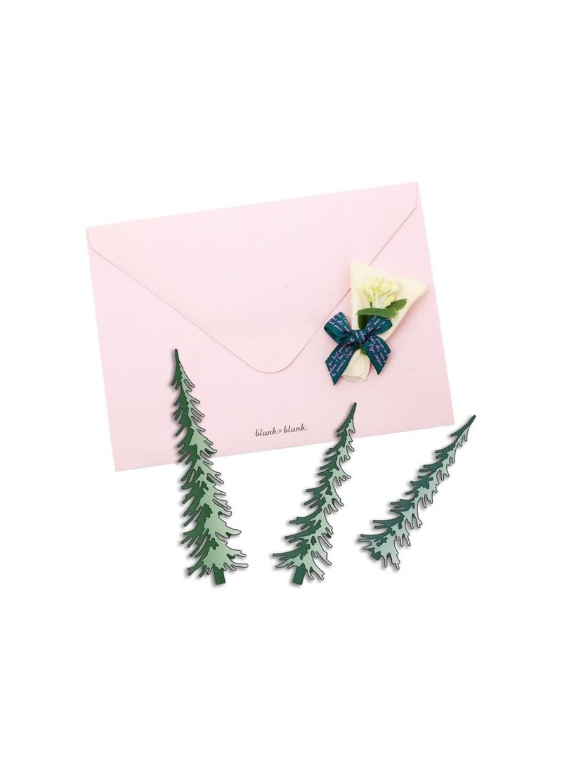 Generic - Christmas Tree Metal Die Cuts Narrow Pine Trees Cutting Dies Xmas Tree Embossing Stencil Template for Card Making DIY Scrapbooking Paper Craft Album Stamps Decor - Image 1