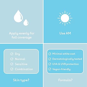 Q+A QA Squalane Hydrating Daily Sunscreen SPF 50 FastAbsorbing NonSticky BroadSpectrum UVAUVB Nourishes Dry Skin With Natural Squalane Meadowfoam Oil 95 Natural Vegan 50ml - Image 4