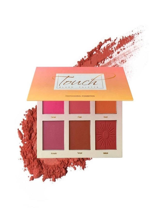 Scheibe x Imagic Professional Cosmetic Touch Blush Palette, 6 Colors - Image 2