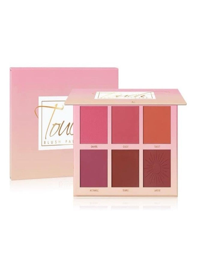 Scheibe x Imagic Professional Cosmetic Touch Blush Palette, 6 Colors - Image 3