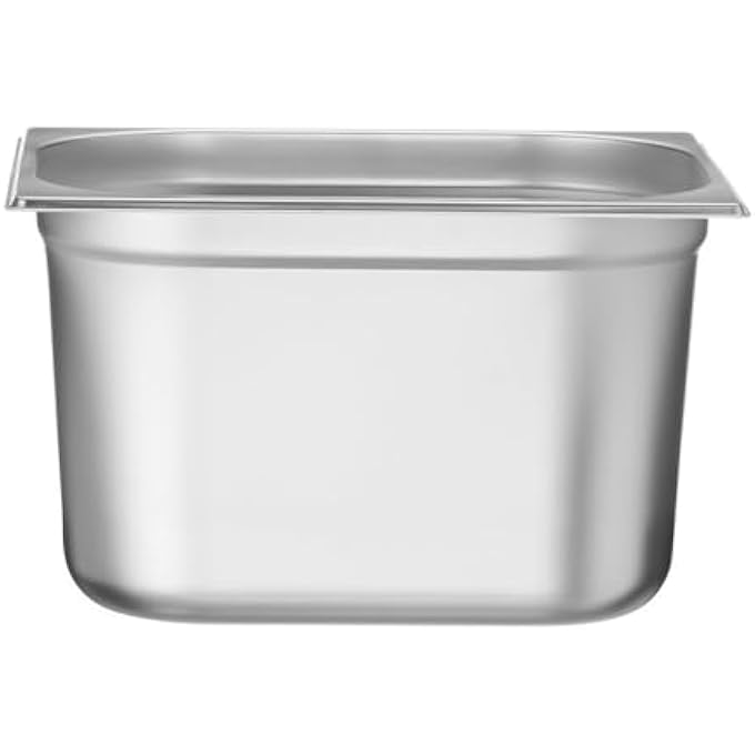 HENDI Recipiente Gn 12Contenedor GnBordes RedondeadosResistente A Temperaturas De 40 A 300CApto Para HornosCongeladoresCalientaplatosBao Mara125L325X265XH 200MmAcero Inoxidable - Image 2