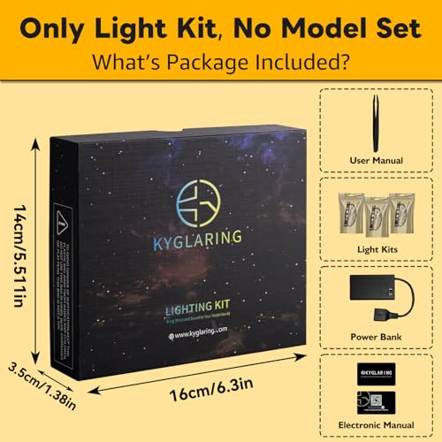 Kyglaring LED Light Kit Compatible with Lego The Lord of The Rings Baraddur 10333 Building Blocks Upgraded Lighting Accessories for 10333 Model Set Model Not Included Classic Version - Image 5