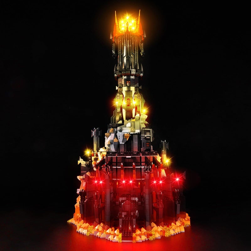 Kyglaring LED Light Kit Compatible with Lego The Lord of The Rings Baraddur 10333 Building Blocks Upgraded Lighting Accessories for 10333 Model Set Model Not Included Classic Version - Image 3