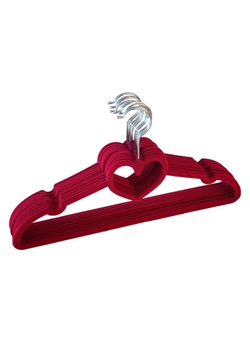 Generic 15-Piece Velvet Clothes Hangers - High-Quality Plastic Hangers with Non-Slip Velvet Coating, 42.5 × 24 cm, 360° Rotating Hook, Heavy-Duty Coat Hangers, Ideal for Shoulder less Clothes (comes with Multi-Color)  - Image 3