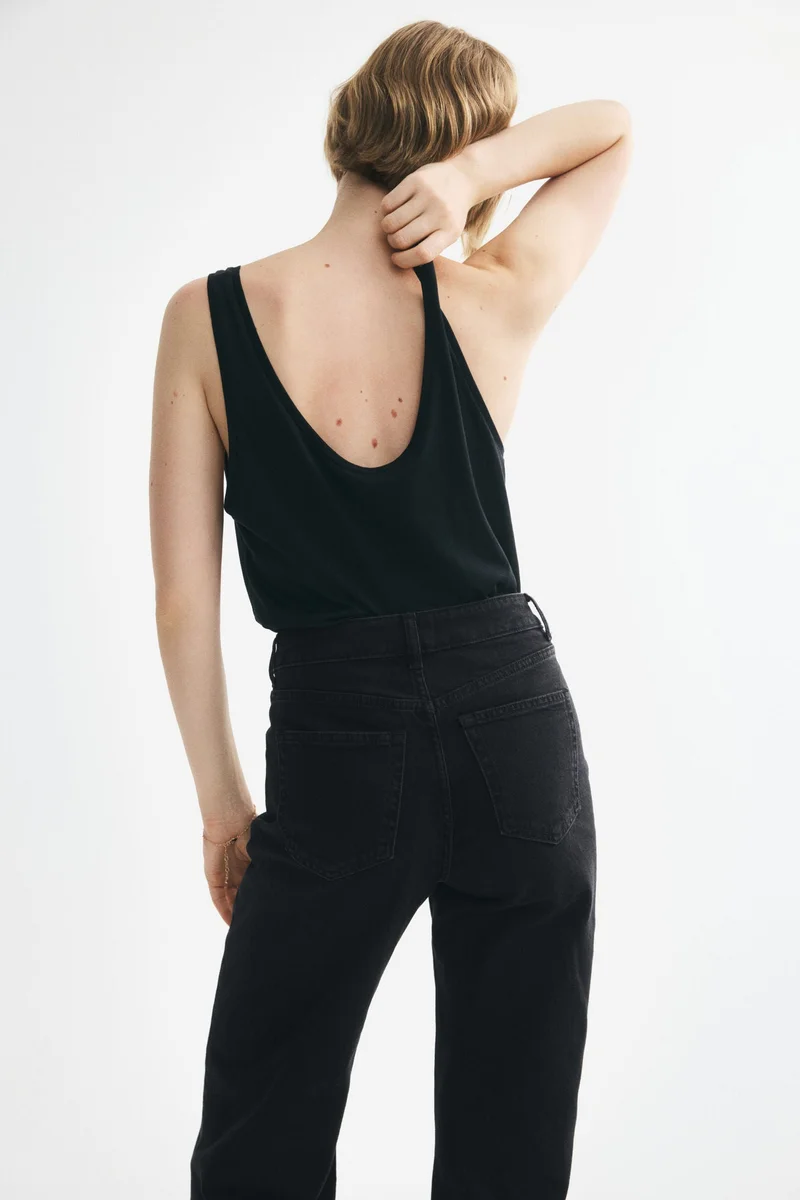 H&M  Wide High Jeans for Women | Best Price UAE