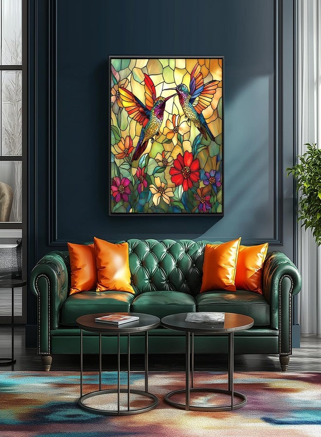 Blueforest Vintage Paint Hummingbird Flower 500 Piece Puzzles for Adults, Easy Large Piece Puzzle for Seniors, Challenge Art Jigsaw Puzzles, for Gifts Party Games Family, 20x20 Inch Dust Free - Image 4