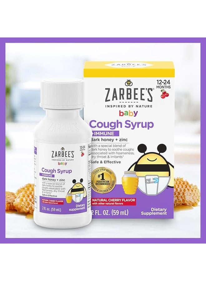 Zarbee's Baby Honey Cough Syrup + Immune for Babies 12-24 Months - Image 3