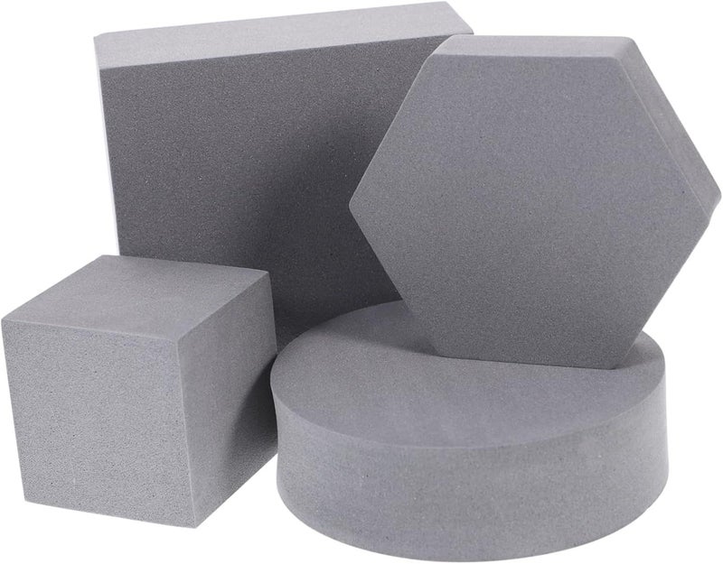 Grey Cube Photography Props Set For Makeup Jewelry Cosmetics Easy To Carry - Image 1
