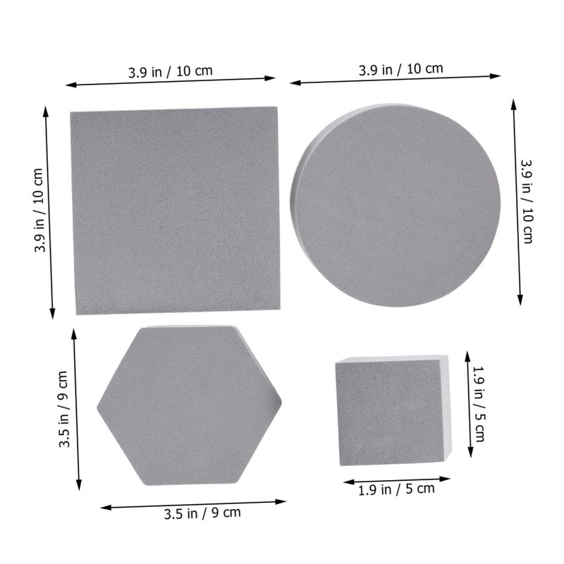 Grey Cube Photography Props Set For Makeup Jewelry Cosmetics Easy To Carry - Image 5