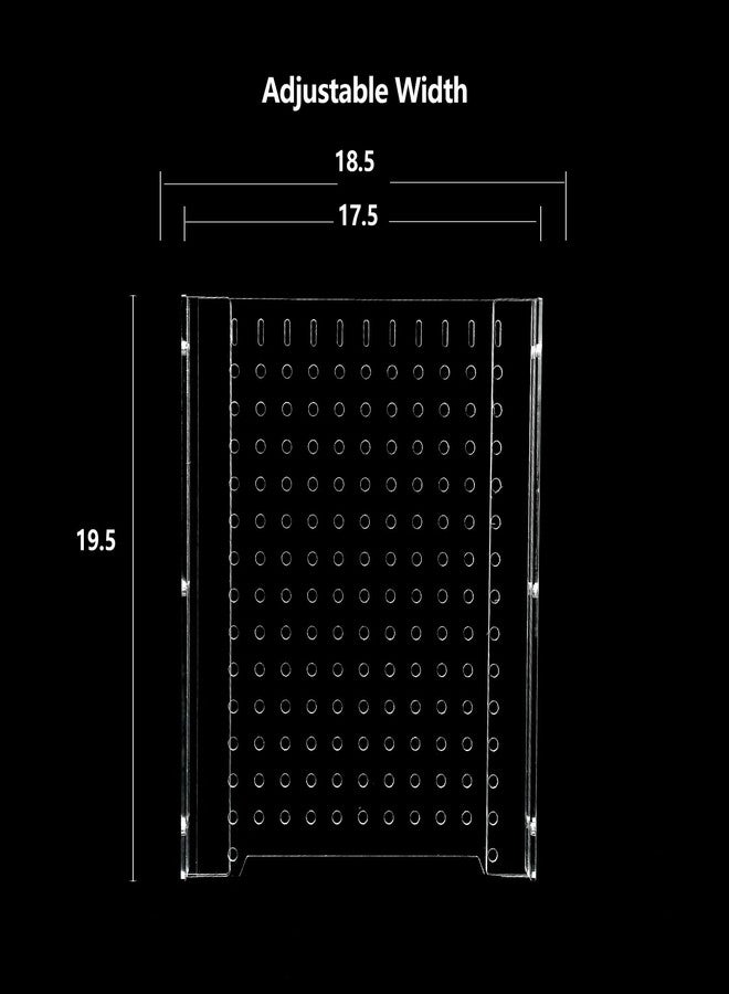 CLarellara Acrylic Fish Tank Divide75/125Gallon Tank Divider,Adjustment Clear Fish Tank Separator Set with Suction Cups (75/125Gallon) - Image 5