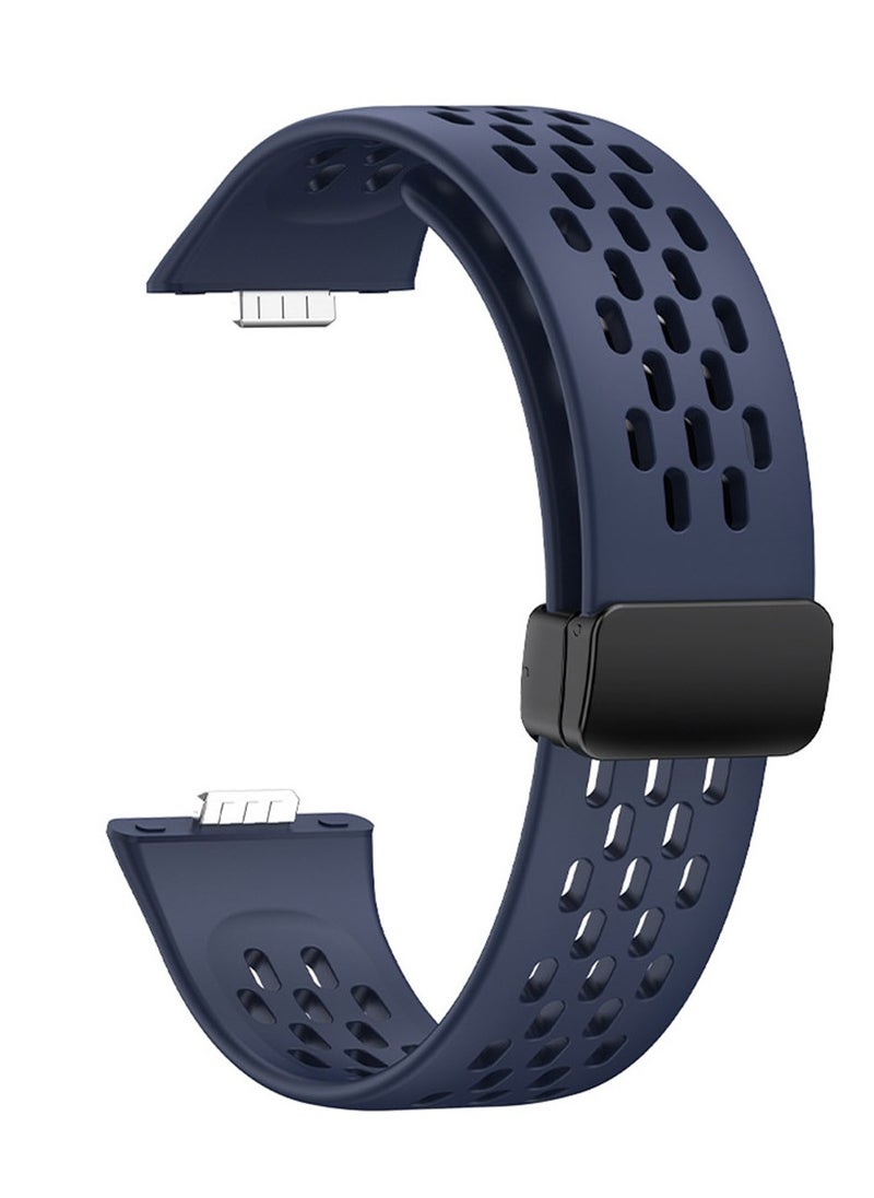Youque Silicone Sport Watch Strap/Watchband for HUAWEI Watch Fit 3/ Fit 4/ Fit 4 Pro  Smartwatch Blue  - Image 2