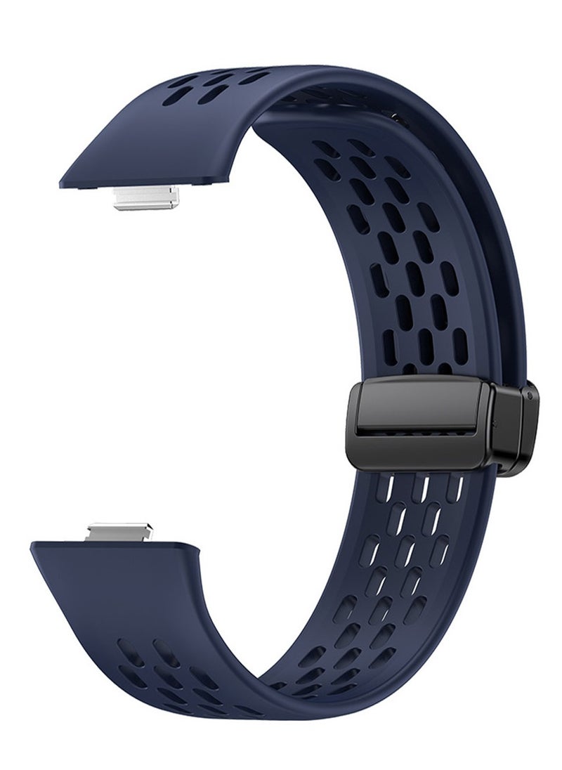 Youque Silicone Sport Watch Strap/Watchband for HUAWEI Watch Fit 3/ Fit 4/ Fit 4 Pro  Smartwatch Blue  - Image 3