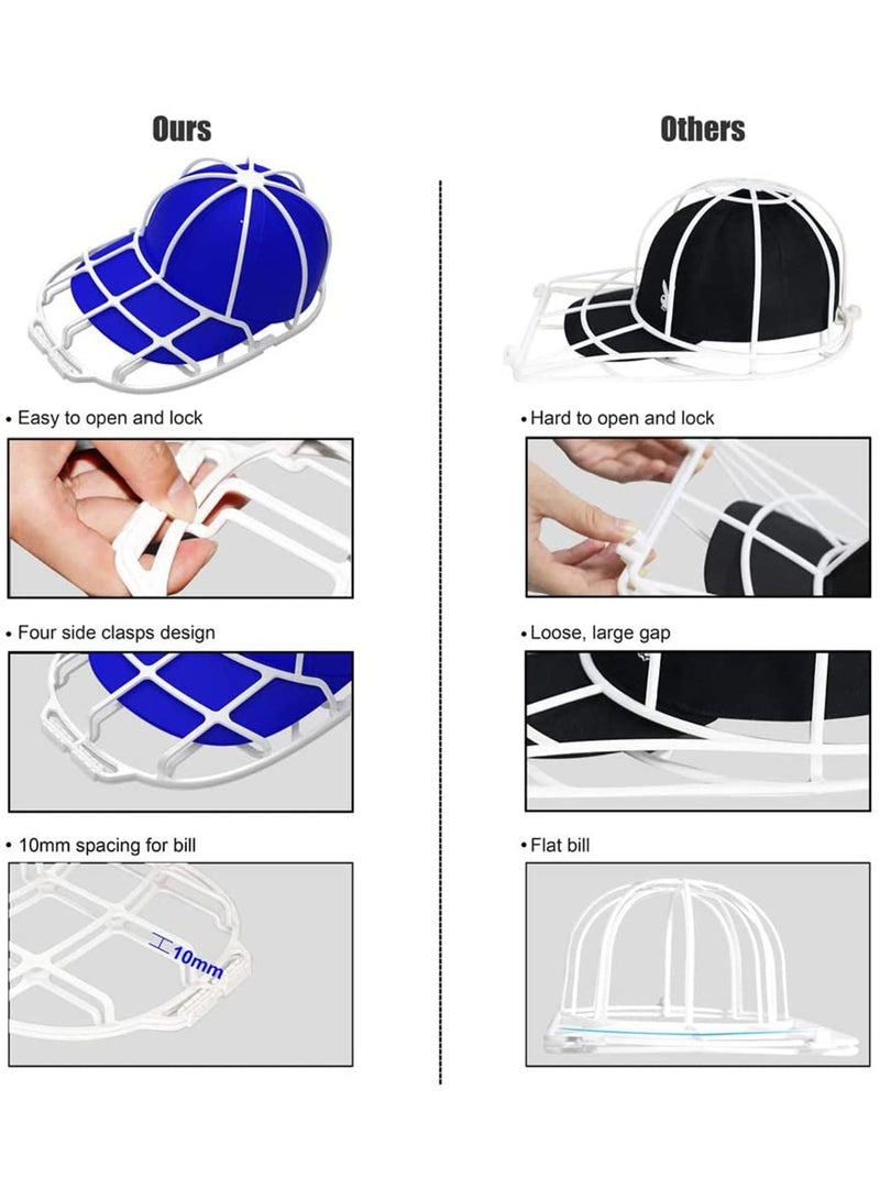 Mordely Washing Machine Cap Washer, Baseball Caps, Cleaner Hat Gasket, Fits Adult/Kids Hat Gasket Frame Cage, Washing Machine Hat Protector - Image 2