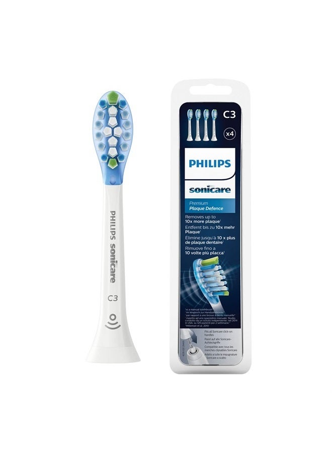 Philips Sonicare Premium Plaque Defense White BrushSync Heads (Compatible with All Philips Sonicare Handles), Pack of 4 - Image 1