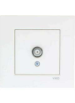 Viko Meridian Viko Karre White Satellite Socket with F Connector End 