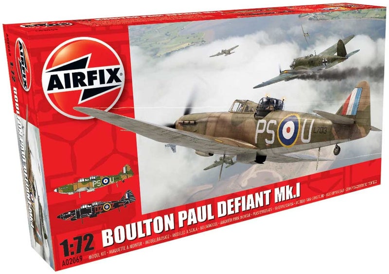 Airfix A02069 Boulton Paul Defiant MK I Plastic Model Kit (1:72nd Scale) - Image 1