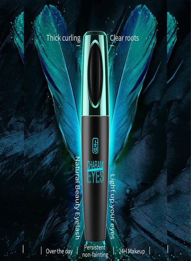 Charm Kiss 4 Pack 4D Silk Fibers Lashes Mascara,Waterproof Smudge-proof Thickening Mascara,Exquisitely Full,Thickening Softer Fuller Lashes,Long-Lasting No Flaking Natural No Clumping,All Day Exquisitely Full - Image 2