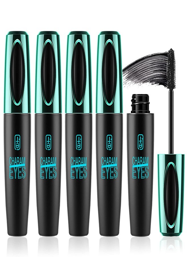 Charm Kiss 4 Pack 4D Silk Fibers Lashes Mascara,Waterproof Smudge-proof Thickening Mascara,Exquisitely Full,Thickening Softer Fuller Lashes,Long-Lasting No Flaking Natural No Clumping,All Day Exquisitely Full - Image 1