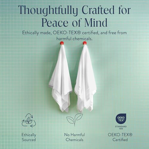 Brooklinen Super-Plush 100% Turkish Cotton Bath Towels - Set of 2-770 GSM, Highly Absorbent, Machine Washable, Perfect Bath Towel Set for Home & Bathroom (30" x 58", Solid White) - Image 3