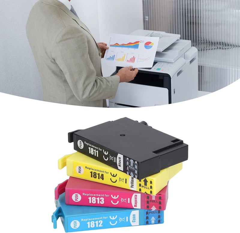 Black Cyan Magenta Yellow 4 Pack Ink Cartridge Set - Compatible with Expression Home XP 30 102 202 205 212 215 225 302 305 312 322 325 402 405 405WH 412 415 422 425 Inkjet Printers - Image 4