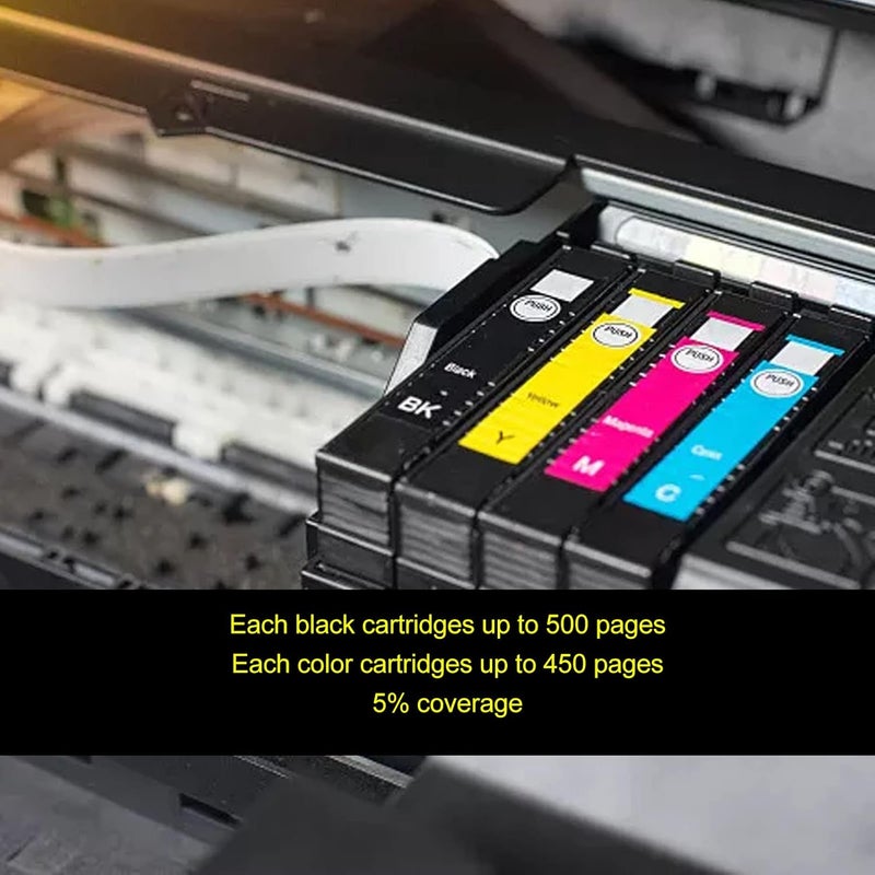 Black Cyan Magenta Yellow 4 Pack Ink Cartridge Set - Compatible with Expression Home XP 30 102 202 205 212 215 225 302 305 312 322 325 402 405 405WH 412 415 422 425 Inkjet Printers - Image 2