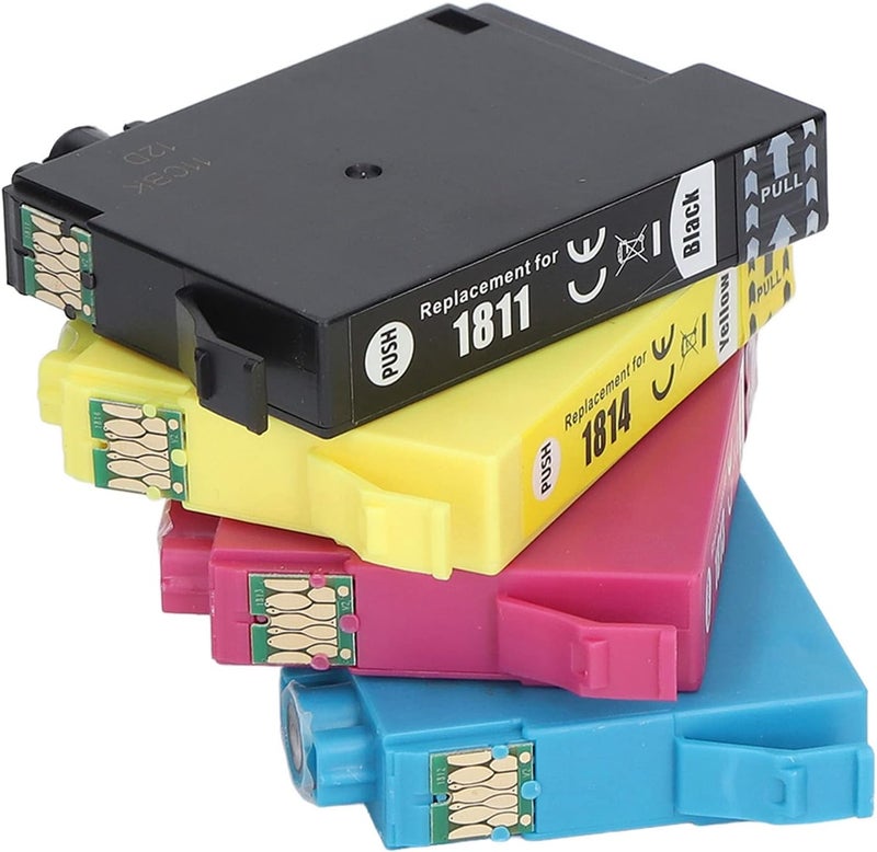 Black Cyan Magenta Yellow 4 Pack Ink Cartridge Set - Compatible with Expression Home XP 30 102 202 205 212 215 225 302 305 312 322 325 402 405 405WH 412 415 422 425 Inkjet Printers - Image 1