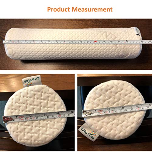 LitoTree Support Neck Roll Pillow - Cervical Bolster with Comfort Memory Foam Support for Spine, Neck, Back, Lumbar - Removable Washable Soft Cover- 18 x 4.5 inch for Stress Pain Relief - Image 3