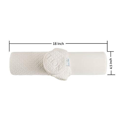 LitoTree Support Neck Roll Pillow - Cervical Bolster with Comfort Memory Foam Support for Spine, Neck, Back, Lumbar - Removable Washable Soft Cover- 18 x 4.5 inch for Stress Pain Relief - Image 2