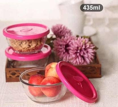 Mobhada Polo Bowl Set with Lid for Serving, Mixing, Storage (Pack of 4) - Image 5