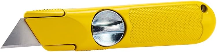 TOOLPRO Fixed Blade Utility Knife - Heavy Duty Construction Knife with Extra Blade Storage and Magnetic Retainer, 5 Extra High Carbon Steel Blades Included - Image 1