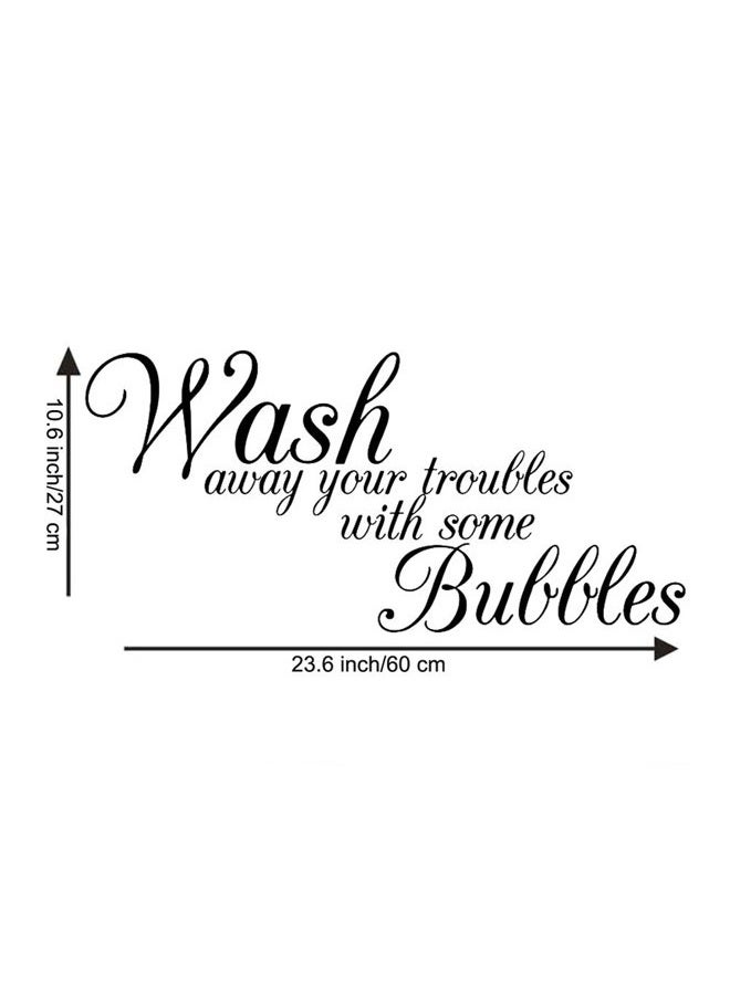 ADECNS Wash Away Your Troubles with Some Bubbles Wall Sticker Removable Peel Wall Decal Home Decor Art Murals - Image 2