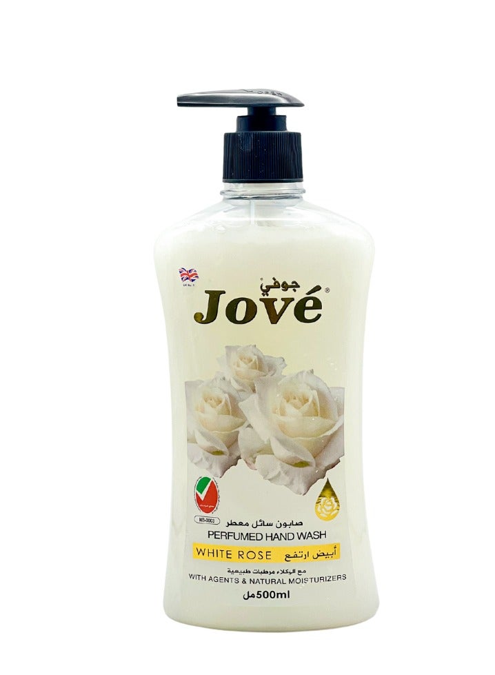 Jove Hand Wash – White Rose Fragrance – 500ml (Pack of 3) – Gentle & Moisturizing Liquid Soap