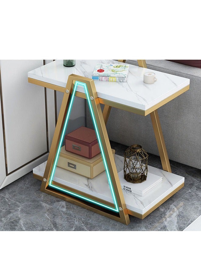 fashionhome طاولة جانبية صغيرة بتصميم عصري لغرفة المعيشة 48 x 24 x 56 سم - Image 4