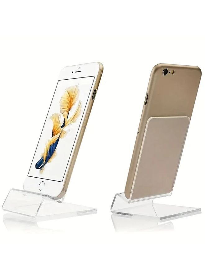 Transparent Acrylic Phone Stand Multi Angle Desktop Holder Universal Compatibility - Image 3