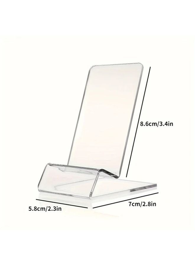 Transparent Acrylic Phone Stand Multi Angle Desktop Holder Universal Compatibility - Image 4