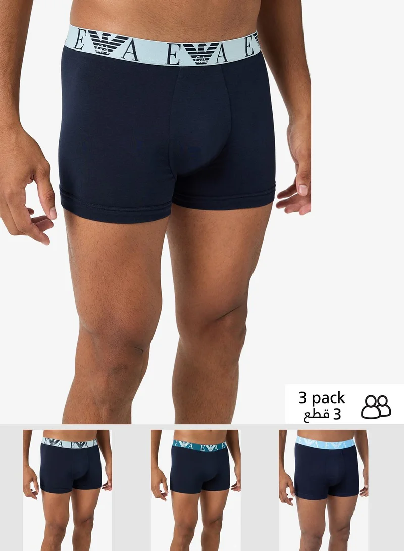 3 Pack Of Logo Boxers