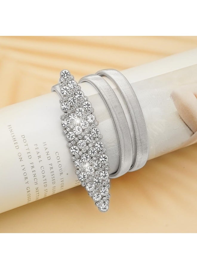 حزام خصر معدني رفيع للنساء، حزام خصر مرن رفيع للفساتين، حزام سلسلة مطاطي - Image 5