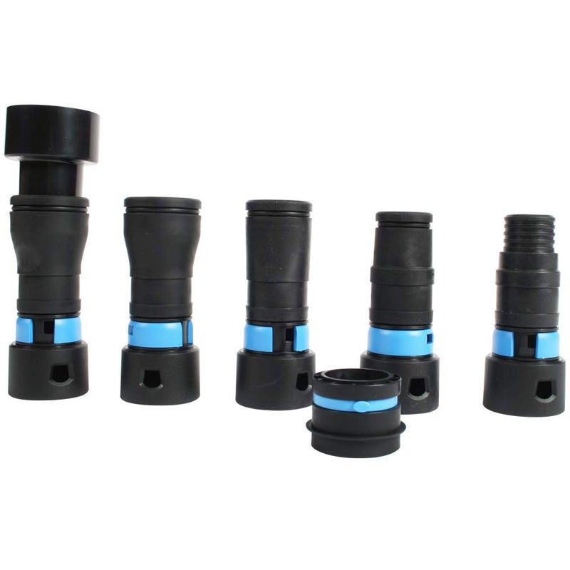 Cen-Tec Systems Quick Click Expanded MultiBrand Power Tool Adapter Set for Dust Collection 