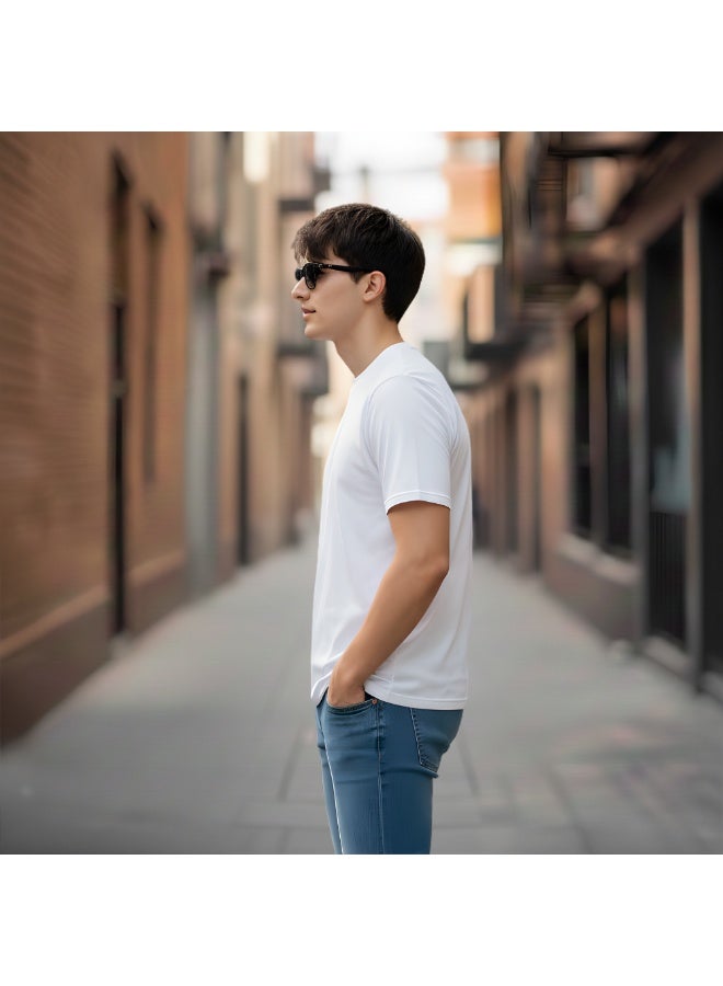 برينت شوب فور مي تي شيرت رمضان مطبوع برقبة دائرية من القطن للرجال 4 - Image 5