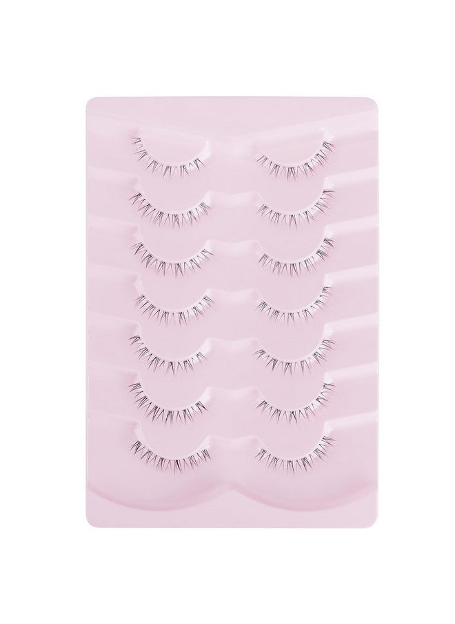 Onlyall - Eyelashes False Bottom Lashes Lower Lashes Strip Natural Under Lashes Fake Eyelashes Onlyall Bottom Eyelashes 7 Pairs R 2 - Image 1